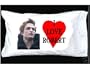 I LOVE ROBERT PATTINSON PILLOWCASE WITH RED HEART Twilight Saga