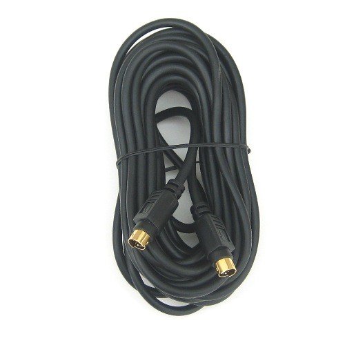 25' FT S-Video/SVideo/SVHS Cable 4-pin Male to Male DVD DSS HDTV 24K GOLD