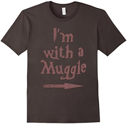 Men's i'm with a muggle tshirt 2XL Asphalt