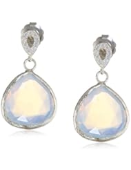 Coralia Leets Jewelry Design Opalite Colored Pave Post Teardrop Earrings