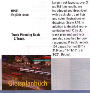 Marklin 07451 C Track Planning Book