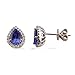 1.10cts Natural Tanzanite and White Topaz 925 title=