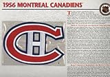 NHL 1956 Montreal Canadiens Official Patch on Team History Card