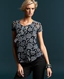 INC International Concepts? Printed Short-Sleeved Top