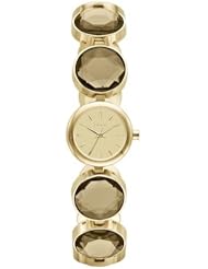 DKNY Round Stainless Steel - Gold-Tone Womens watch #NY2124