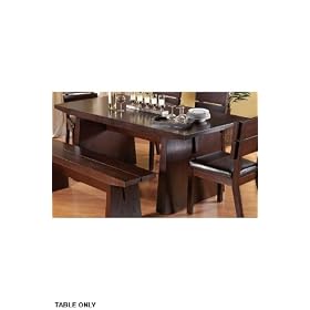 Mino Dining Table, 30.25Hx38W, CHOCOLATE by Home Decorators Collection