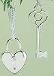 Holiday Traditions True Love Lock and Key Christmas Ornament 2-Piece Set