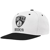 Brooklyn Nets Adidas NBA Name & Logo White Snap Back Hat