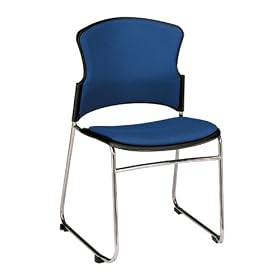Upholstered Stackable Chair Sled Base. Package of 4 by OFM INC.