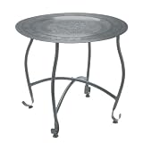 Produkt-Bild: Tischchen Beistelltisch mit abnehmbaren Tablett aus Metall H&ouml;he:36cm