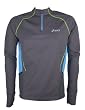 ASICS Herren Lang�rmliges Laufshirt M S Trail 1/2 Zip, iron, XL, 321413-0721-XL