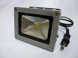 LED投光器 10W 白色/広角ライト/IP65屋外防水 看板灯 集魚灯 作業灯に/家庭用コンセントでOK！