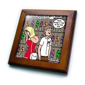 Nerd Dating and Lava Lamps - 8x8 Framed Tile from Lava Lamps