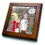 Nerd Dating and Lava Lamps - 8x8 Framed Tile