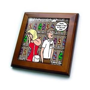 Nerd Dating and Lava Lamps - 8x8 Framed Tile