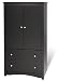 Prepac Sonoma Black TV,Wardrobe Armoire
