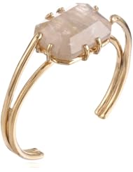 Kelly Wearstler "Fulham" 18k Gold-Plated White Sapphire Cuff Bracelet, 6"