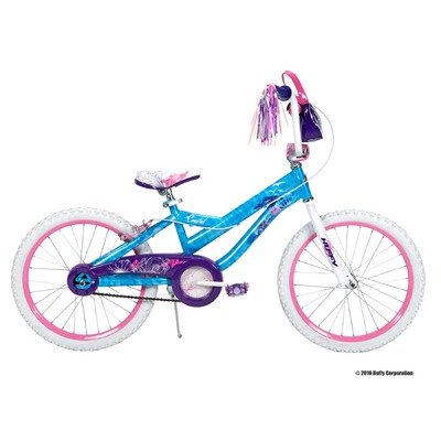 Huffy 20-Inch Girls Coastal Bike (Secret Wash Ocean Blue and White)