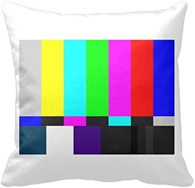 SMPTE Colour Bars chic throw pillows18 x 18 throw pillow cushion pillow case