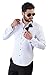 New Mens Tailored Slim Fit White Wing Tip Tuxedo Shirt French Cuff By Azar