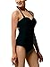 Retro 50s Halter Push Up Swimsuits Women Vintage One Piece Ruched Bathing Suits Swimwear