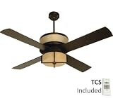 Craftmade MO56OB Midoro 56 Inch Ceiling Fan, Oiled Bronze Motor with Oiled Bronze Blades and Integrated Light Kit