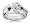 0.00 ctw Men's Diamond Ring in 14K White Gold