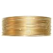 Set Of 18 Thin Bangles In Gold With Matte Finish