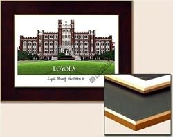 Loyola University, New Orleans Collegiate Laminated Collegiate 18x14 Lithograph