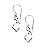 Image of Sterling Silver Small Infinity Twist Drop Earrings