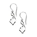 Sterling Silver Small Infinity Twist Drop Earrings