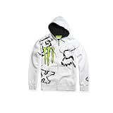 Fox Monster Ricky Carmichael Downfall Zip Fleece Hoody White