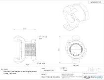 Dixon GAM13 Plated Steel Global Air Hose Fitting, King Universal Coupling, 1