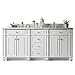 72 in. Double Vanity in Cottage White Finish