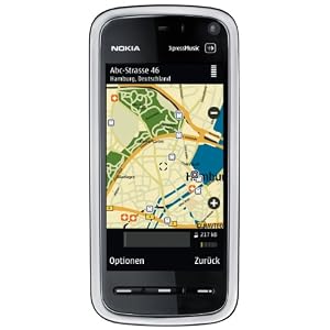 Nokia 5800 Navigation Edition Smartphone (8GB Speicherkarte, GPS, 3.2 MP, WLAN, Ovi Karten) gun black