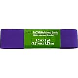 Dritz Soft Waistband Elastic, 1.5 by 2-Inch, Purple