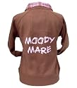 Checkers sweater chocolate 'Moody Mare'