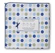 SwaddleDesigns Ultimate Receiving Blanket - Navy Dots and Stars