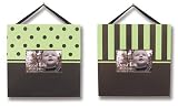 FRAME SET- BRN/SAGE DOT/STRIPE - PICTURE FRAME SETS