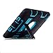 MagicSky Rugged Hybrid Dual Layer Armor Defender Full Body Protective Case Cover with Kickstand for iPad mini, iPad mini 2, iPad mini 3 - Teal/Black