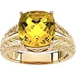 18K Yellow Gold Citrine Ring