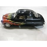 1949 Mercury Hot Rod Black With Flames 1:24 Diecast Model Car by Diecast 124 scale