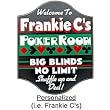 CUSTOMIZED Shuffle Up Poker Room All Wood Decorative Sign