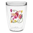 Jacobean Bird 16 oz Insulated Beverage Tumbler, Clear