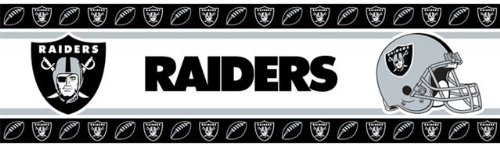 Oakland Raiders Kids Wallpaper Border