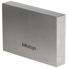 Mitutoyo Steel Rectangular Gage Block, ASME Grade 0, Inch