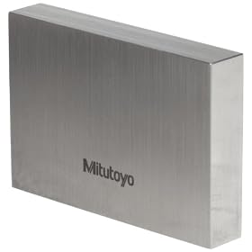 Mitutoyo 611203-541 Steel Rectangular Gauge Block, ASME Grade AS-1, 3.0" Length
