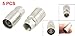 Uxcell a11060700ux0223 Silver Tone Crimp Type F Connector for RG11 Cable Ztpqv (Pack of 5)