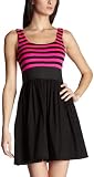 Necessary Objects Junior's Striped Babydoll Dress