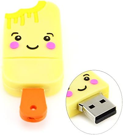 16GB Sweet Smile Popsicle USB Flash Drive (Yellow)